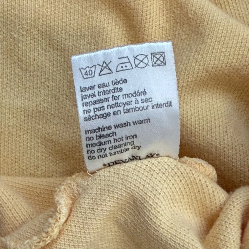Lacoste Mens Linen Cotton Polo Shirt Size 8 XXL Pastel Yellow Short Sleeve Logo